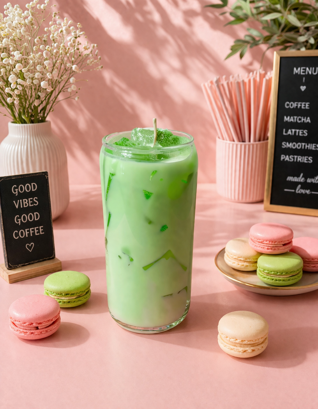 Green Tea Latte Candle