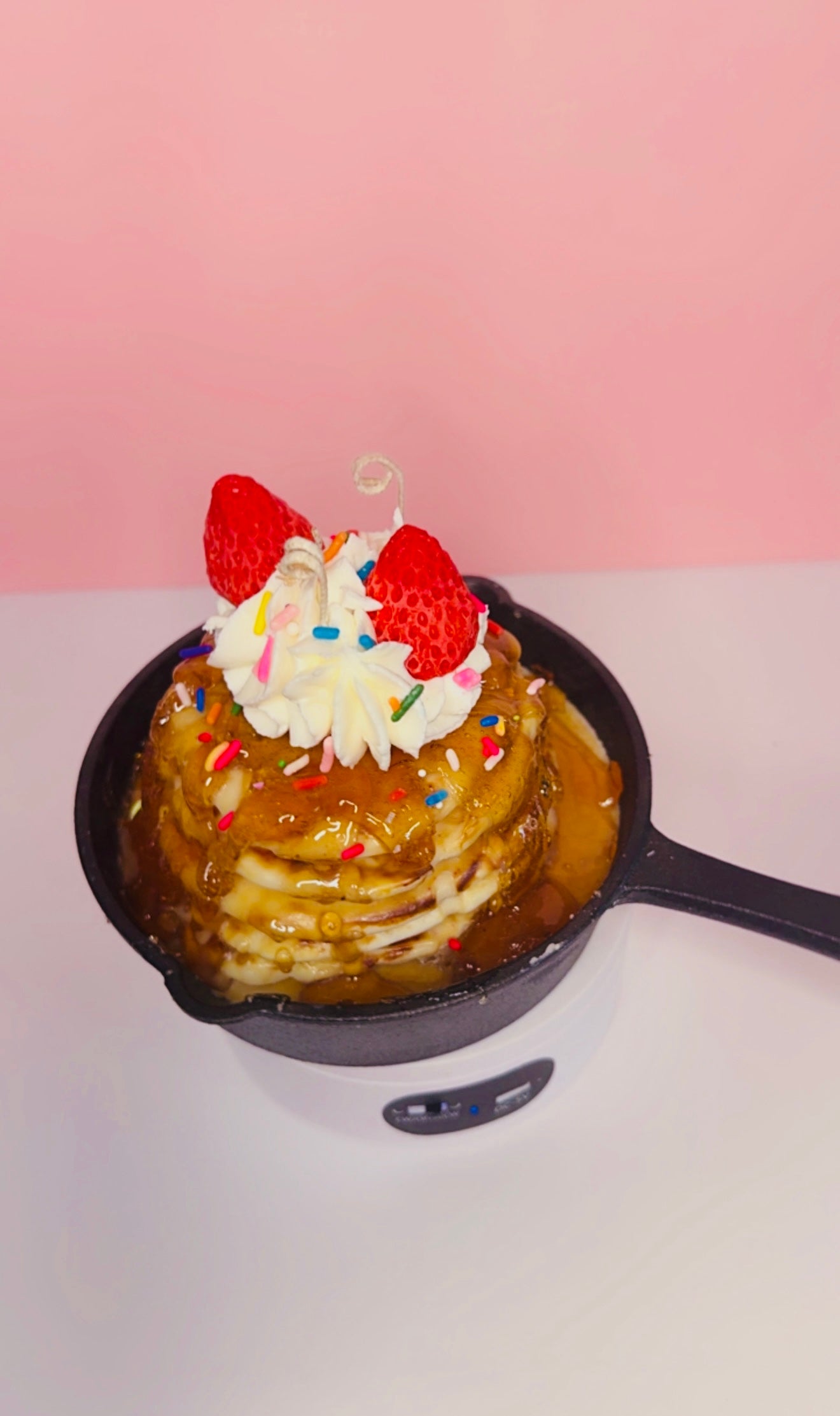 Pancake & Syrup  Skillet Candle
